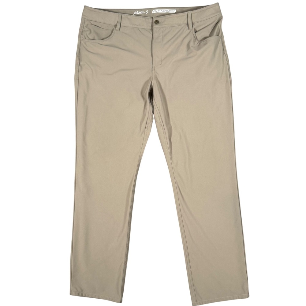 johnnie-O Prep-formance Performance Pants Mens 42x32 Tan‎